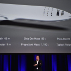 Elon Musk, en una conferencia sobre su proyecto para colonizar Marte.