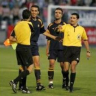 Momento en el que se paraba el Deportiva-Universidad en El Toralín