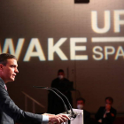 Pedro Sánchez ayer, en un foro de debate organizado en Madrid. OFICINA DE LA PRESIDENCIA DEL GOBIERNO