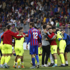 El Girona FC remontó en Ipurúa y estará en la final ante el Tenerife. JUAN HERRERO