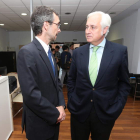 El juez decano de Ponferrada, Enrique Agudo, y el presidente del TSJ, José Luis Concepción.