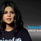 La cantante Selena Gómez posa como embajadora de UNICEF.