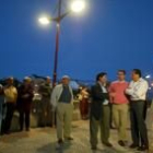 Un momento de la inauguración anoche de las obras realizadas en el paseo de Salamanca
