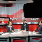 Germán Gavela, María Victoria Seco, Roberto Núñez y Alberto Domingo, durante el programa que se emitió anoche. RAMIRO