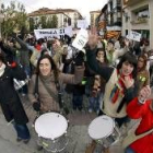Numerosos habitantes de la zona del Moncayo protestaron por la apertura de la mina en Borobia