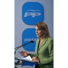 Dolores de Cospedal, tras el comité de dirección del PP.