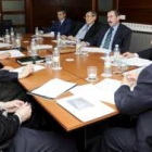 Manuel Lamelas, a la derecha, con los miembros de la fundación