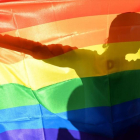 La bandera multicolor, que representa el orgullo LGBT