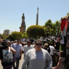 El rastro está en los alrededores del santuario y el parque.