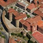 Vista aéra de la muralla en la calle de Los Cubos