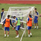 Las instalaciones deportivas que usa el CD Santa Marta acogieron el entrenamiento de ayer.