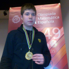 Marcos García, en la Olimpiada Matemática en España.