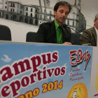 López Benito (d) en la presentación de los campus de León.