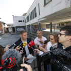 Iván Alonso, en un momento de su intervención este martes ante los medios de comunicación. BARREDO