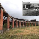 La Placa en 1951 y ayer domingo. ANA F. BARREDO