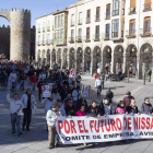 Manifestación celebrada en Ávila en defensa de Nissan.