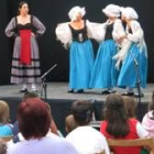 Una de las tres obras de teatro  que ayer se representaron en Orallo