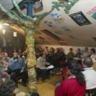 Un momento del debate organizado por Urz en la sede del CCAN