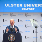 El presidente Joe Biden, ayer en Belfast. RADCLIFEE/EFE