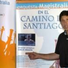 El actor, productor y director musical Emilio Aragón, durante la presentación de su gira jacobea