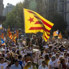 Fotografía de la movilización de la ANC en motivo de la Diada de Catalunya el septiembre del 2016 en Barcelona.