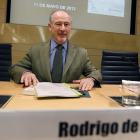 Rodrigo Rato, ayer, en la presentación de un libro.