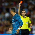 De Burgos Bengoetxea expulsa a Ronaldo durante el partido de ida de la Supercopa