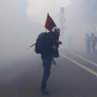 Protesta contra la reforma laboral en París.