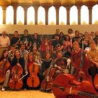 Los integrantes de la Banda Sinfónica del Conservatorio de León
