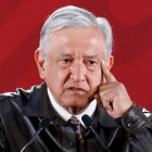 El presidente de México, Andrés Manuel López Obrador, en rueda de prensa.