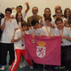 Componentes del equipo provincial, campeón de Castilla y León.