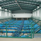 Interior de una de las estaciones de bombeo que sujetan el movimiento del regadío modernizado.