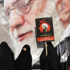 Mujeres, durante una protesta convocada en Teherán.