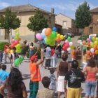 Imagen de la suelta de globos en una edición pasada de la fiestas de San Juan Degollado.