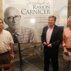 José Antonio Velasco, Raúl Valcarce y Jesús Celis, presidente del Instituto Leonés de Cultura.