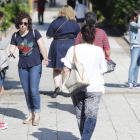 Parte del grupo de opositores a Geografía e Historia se examinaron en el Instituto Padre Isla de León. JESÚS F. SALVADORES