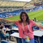 La periodista de Ponferrada Amalia Fra sigue el Mundial Femenino para el diario deportivo AS y cree que España aspira al título. AS
