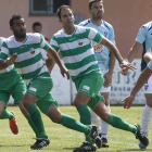 Ramírez, en el centro, materializó el gol de la primera victoria virginiana a domicilio.