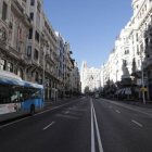 Vista de la Gran Vía desde la calle Alcalá.