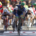 Jens Keukeleire celebra su victoria en la duodécima etapa. J. LIZÓN