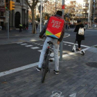 Repartidor de Just Eat, en Barcelona.