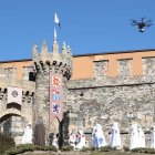Exteriores del Castillo, en la grabación del programa. L. DE LA MATA