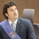 Manuel García, el día de su investidura como alcalde de Villaquilambre por segundo mandato