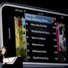 Steve Jobbs, durante la presentación de uno de los modelos anteriores del iPhone.