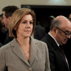 María Dolores de Cospedal defendió a su marido. OLIVIER HOSLET