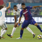 Luis Suárez jugará la ida de la Supercopa que por sanción se pierde el madridista Modric. MARTÍN