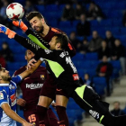 Piqué, en el partido del miércoles ante el Espanyol.