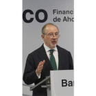 Rodrigo Rato, durante una rueda de prensa.