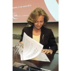 La vicepresidenta económica, Elena Salgado.