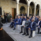 Eduardo Morán durante la celebración del centenario del colegio de titulares mercantiles. RAMIRO